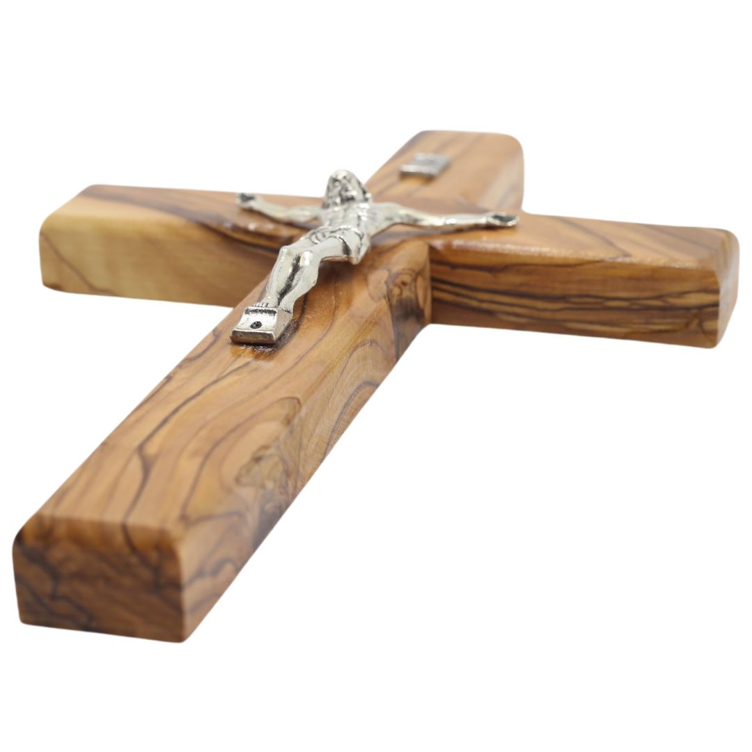 Olive Wood Wall Cross Made in Bethlehem Jerusalem Holyland