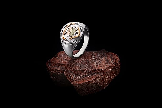 Silver and 9K Gold Ring Nano Sim Old Bible - Star of David