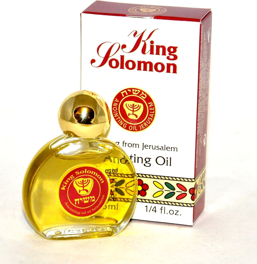 10 x King Solomon Anointing Oil 7.5 ml - 0.25 oz. from The Holyland Jerusalem (10 Bottles)