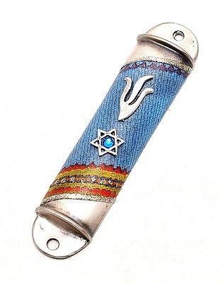 Metal Mezuzah in Silver Plated Hands Made By Lili Art Design