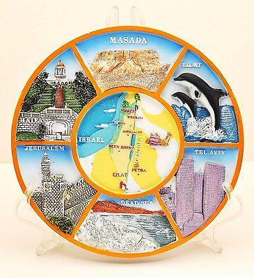 Collectible Ceramics Plate With Stand From Holyland Jerusalem 17.0 cm scope