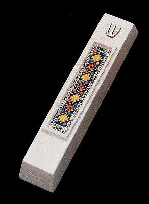 Mezuzah Made in Jerusalem Cast Stone By Shulamit Kanter Art Design