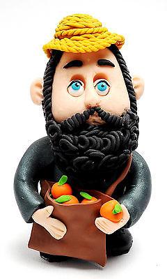 Jewish Figure Made of Clay Hand Made Art Designed