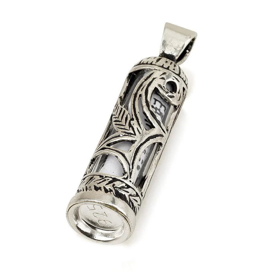 Mezuzah Pendant With Greeting Card Sterling Silver 925