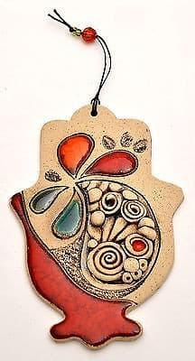 Hamsa Hand With Pomegranate For Energy Luck & Success ( Small Size )