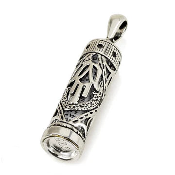 Mezuzah Pendant With Greeting Card Sterling Silver 925