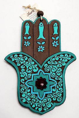 Hamsa Hand Wall Hanging Evil Eye Kabbalah Luck New Ceramics from holy land