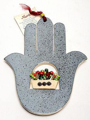 Hamsa Hand Wall Hanging Evil Eye Kabbalah Luck New Ceramics from holy land