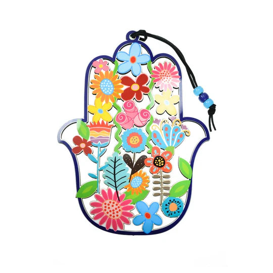 Hamsa Hand Wall Hanging Kabbalah Blessings New Wood laser Cut