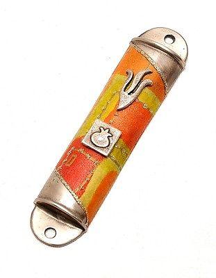 Metal Mezuzah in Silver Plated Hands Made By Lili Art Design