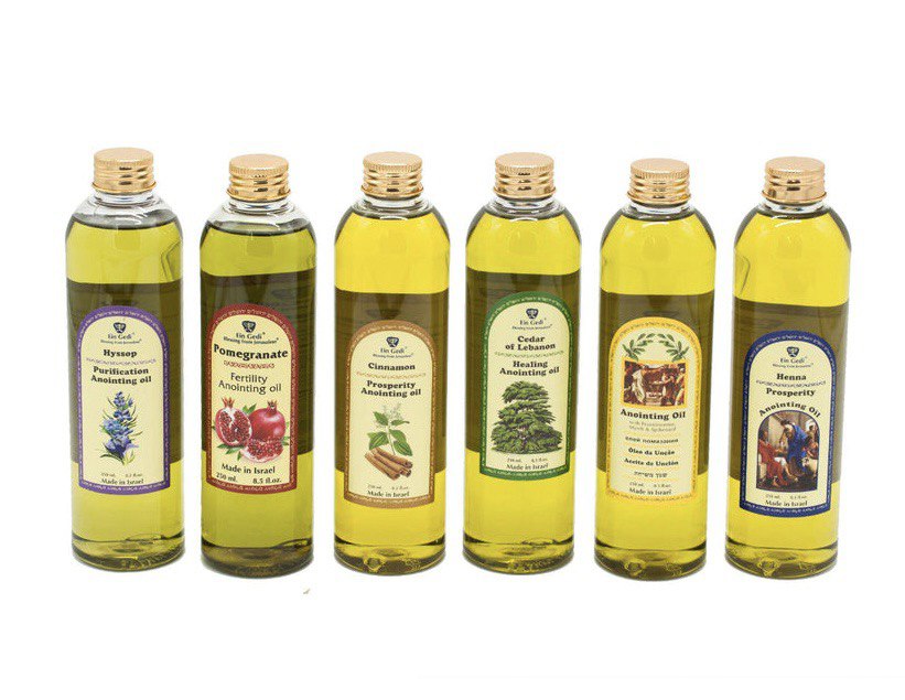 Lot of 6 x mix Ein Gedi Anointing Oil - 1 fl. oz from Holyland