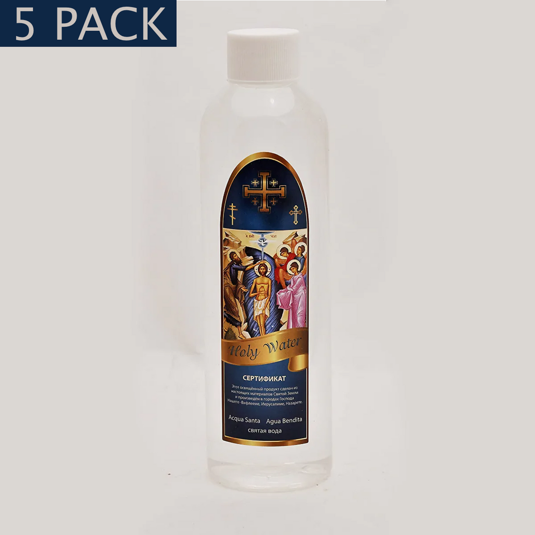 5 X Pure Holy Water From The Jordan River Holyland