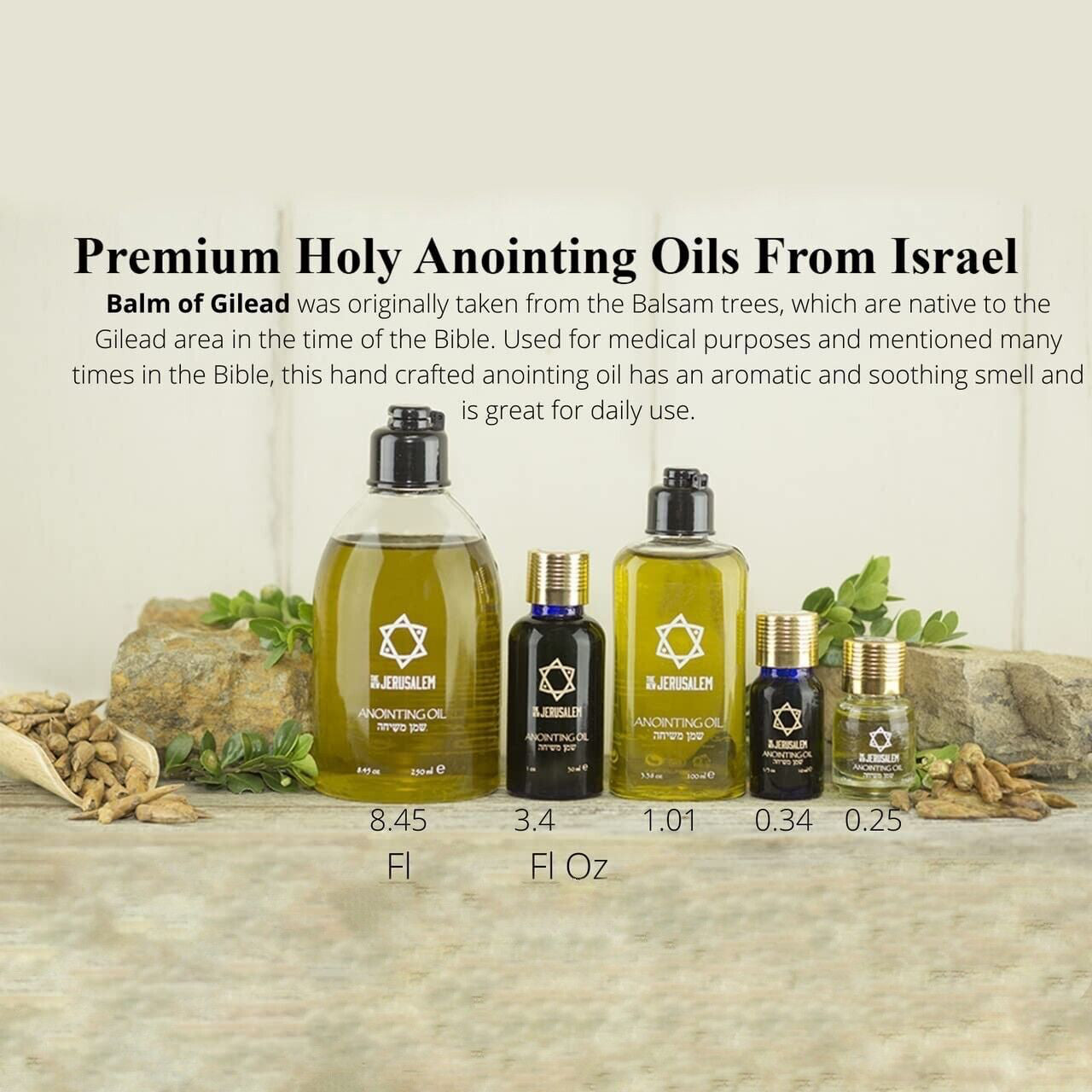 Bible Lands Treasure Anointing Oil for Prayer , Blessing Oil of Gladness |  Pomegranate, 250 ml