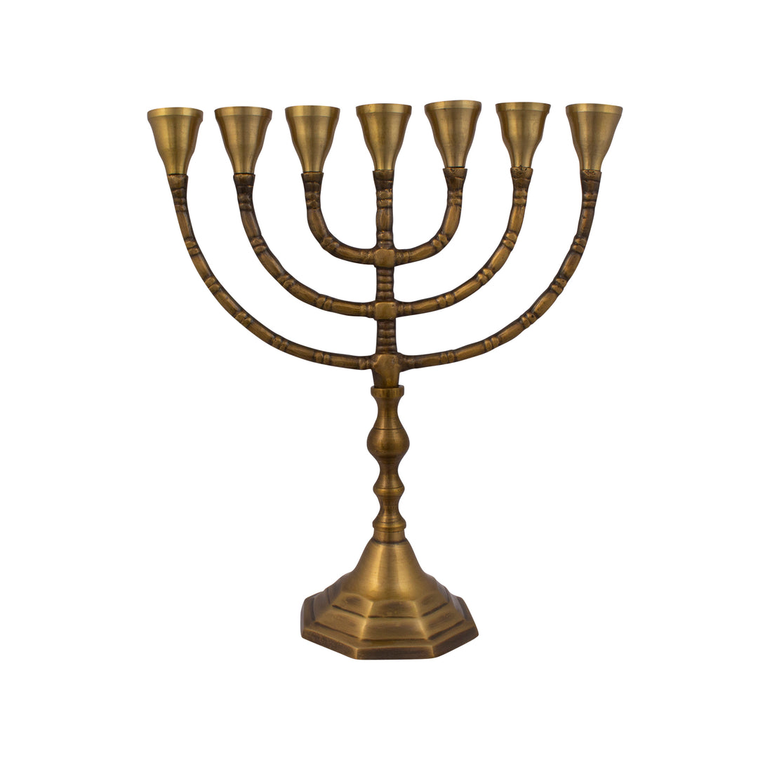 Authentic Bronze Plated Menorah 10″ / 25cm