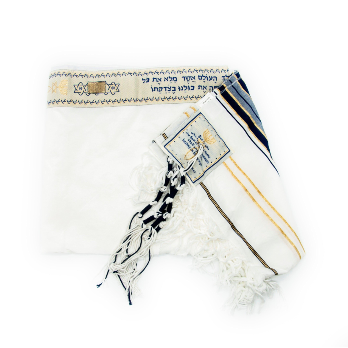 Messianic Tallit / Prayer Shawl & Bag (72″x22)