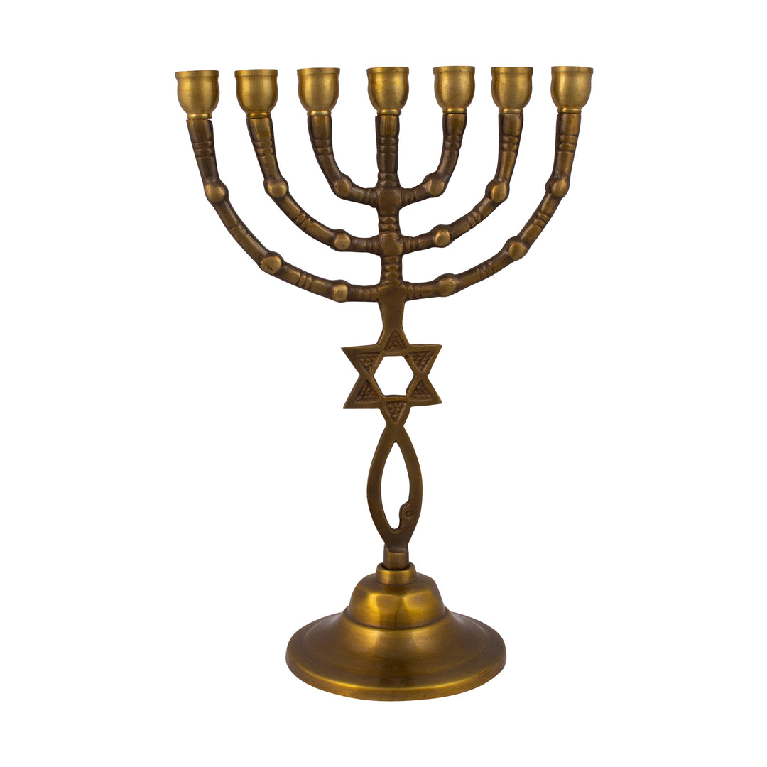 Authentic Menorah With Star of David 9″ / 22cm