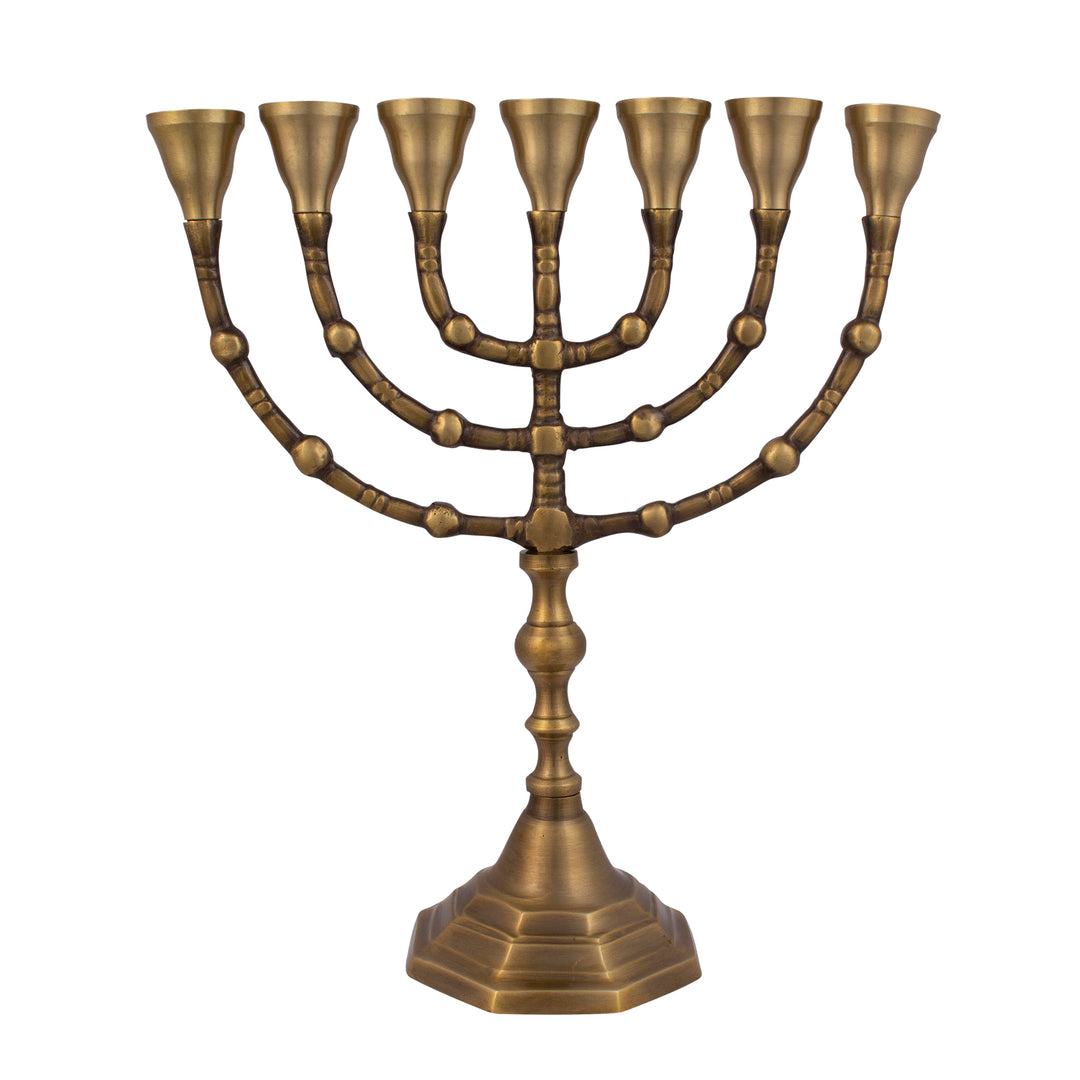 Authentic Bronze Plated Menorah 10″ / 25cm