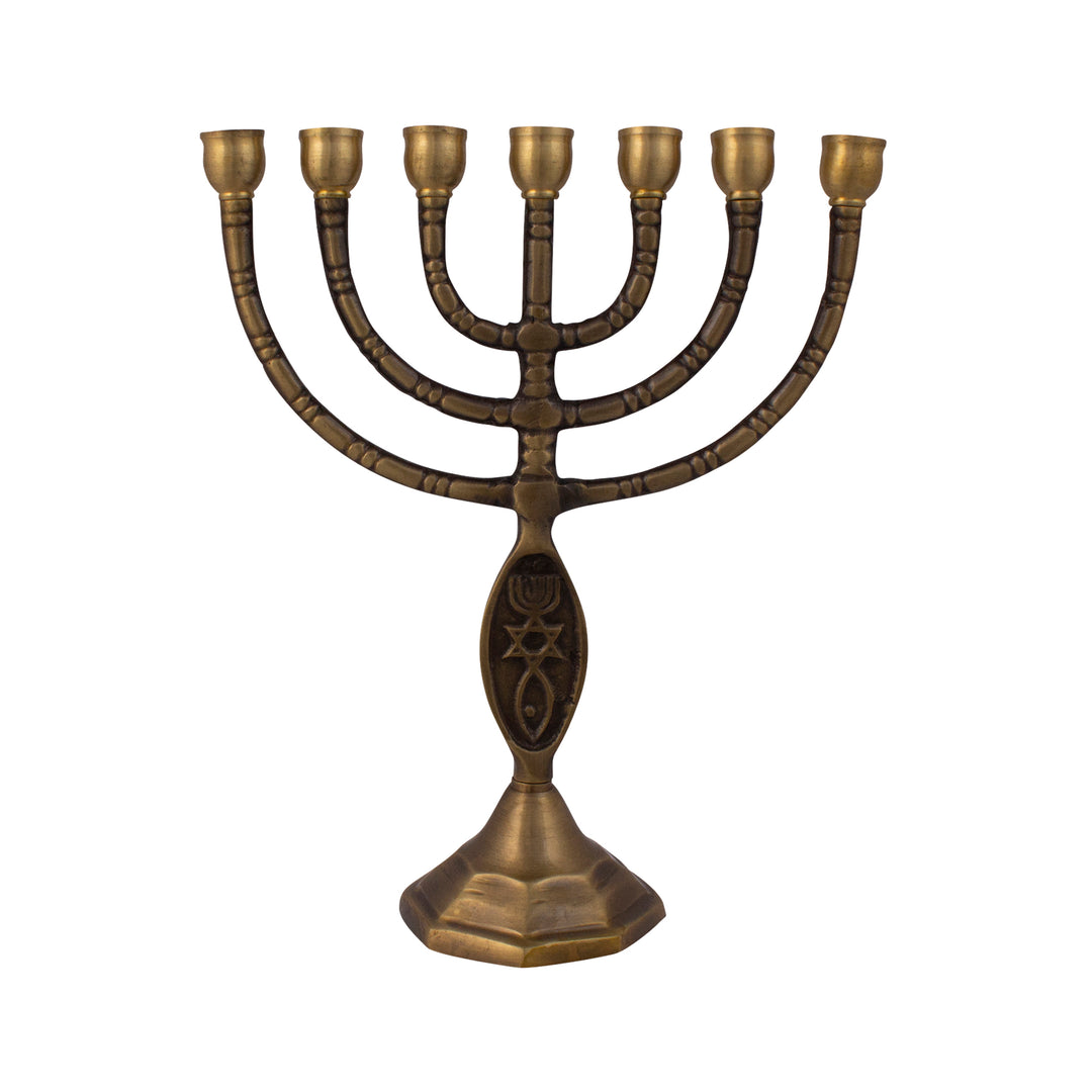 Authentic Bronze Plated Menorah 8″ / 20cm