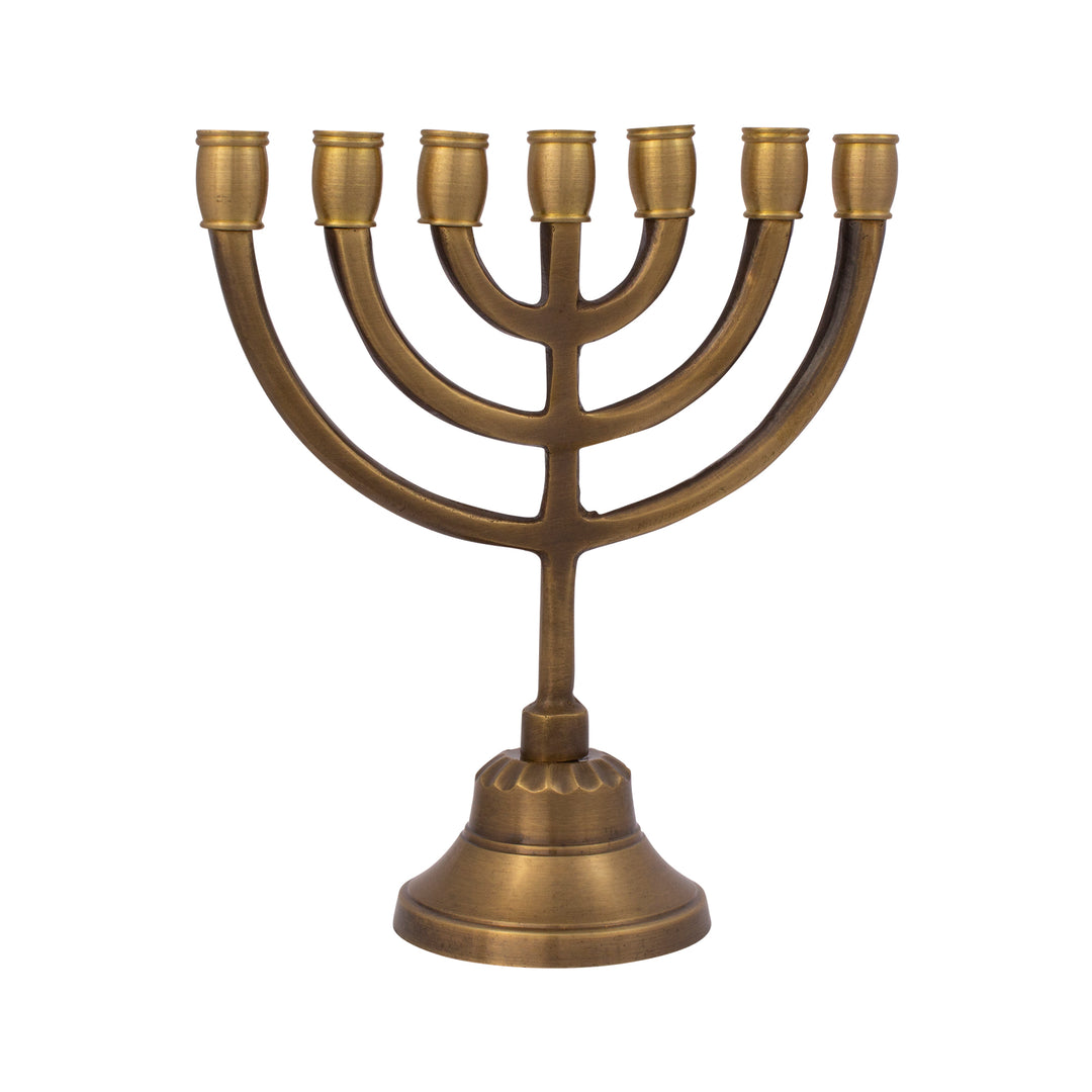 Authentic Bronze Plated Menorah 6″ / 15cm