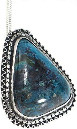 Eilat Stone Pendant in 925 Sterling Silver + Necklace #7 - Spring Nahal