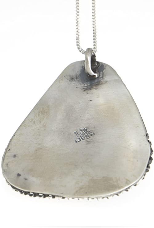 Eilat Stone Pendant in 925 Sterling Silver + Necklace #7 - Spring Nahal