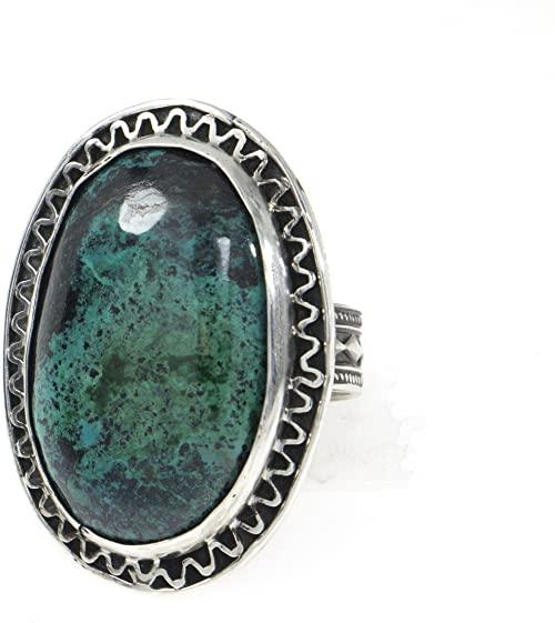 Eilat Stone Ring in 925 Sterling Silver #1 - Spring Nahal