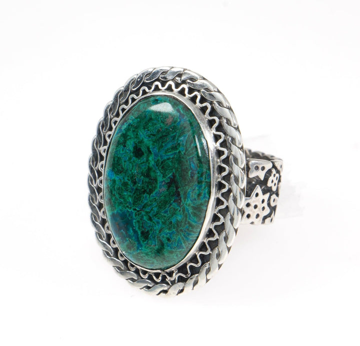 Eilat Stone Ring in 925 Sterling Silver #4 - Spring Nahal