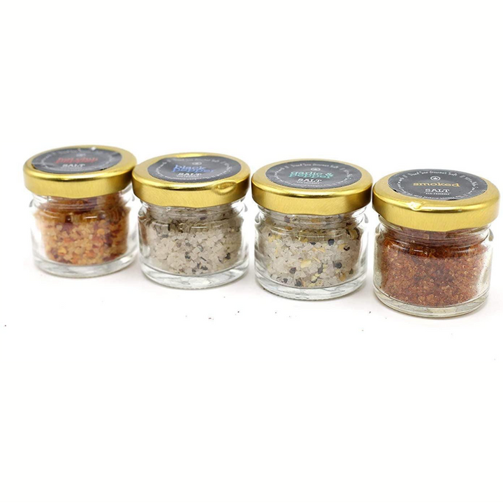 Gourmet Sea Salt 4-Pack - Organic Dead Sea Seasoning Salt Variety Set Including Kosher Salt