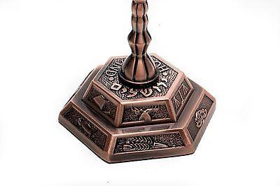 Medium Authentic Menorah Bronze Plated Candle Holder from Holyland #3 - Spring Nahal