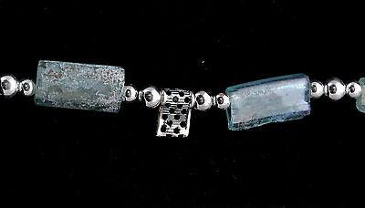 Roman Glass Necklace Sterling Silver 925 Authentic & Luxurious with Certificate. - Spring Nahal