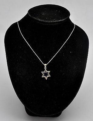 Star of David ( Magen David ) Pendant Blue Crystal Gemstone Silver 925. - Spring Nahal