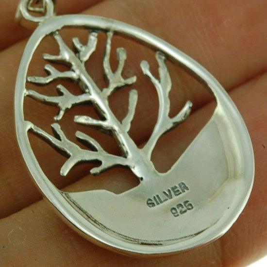 Tree of Life Pendant in 925 Silver + Silver Necklace chain - Spring Nahal